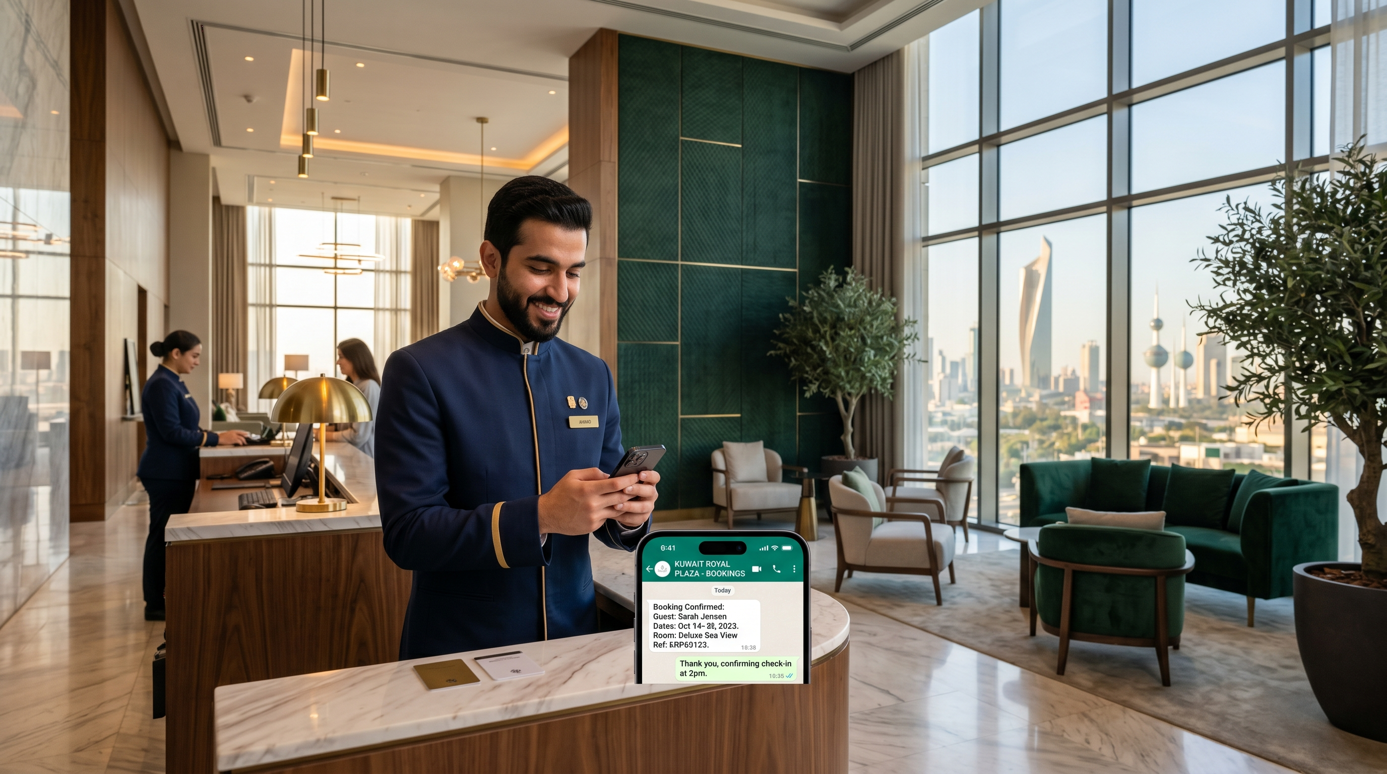 Best WhatsApp AI for Hotels in Kuwait | Lojain AI