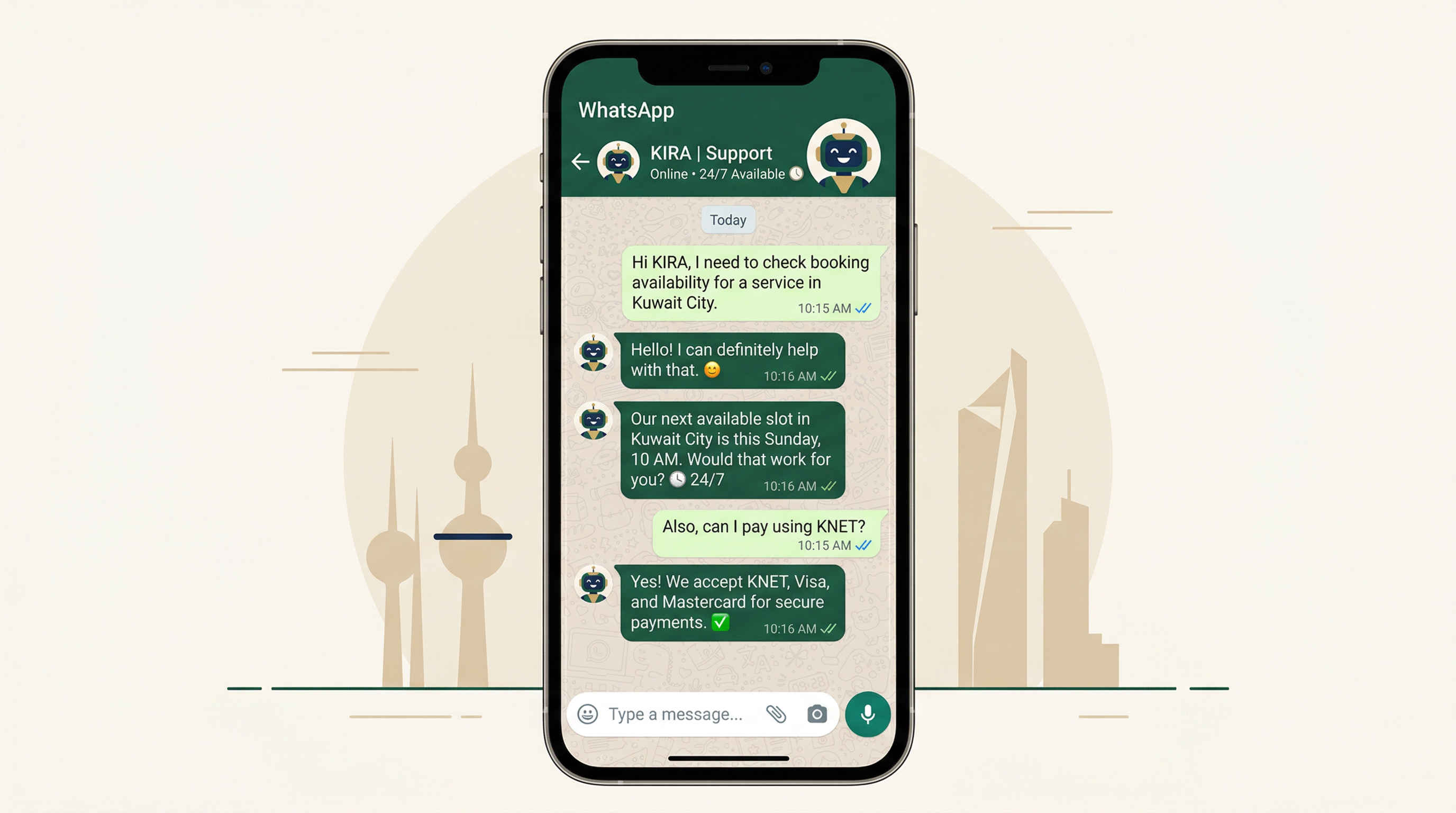 WhatsApp AI Agent Kuwait: Respond 24/7, Convert More Leads