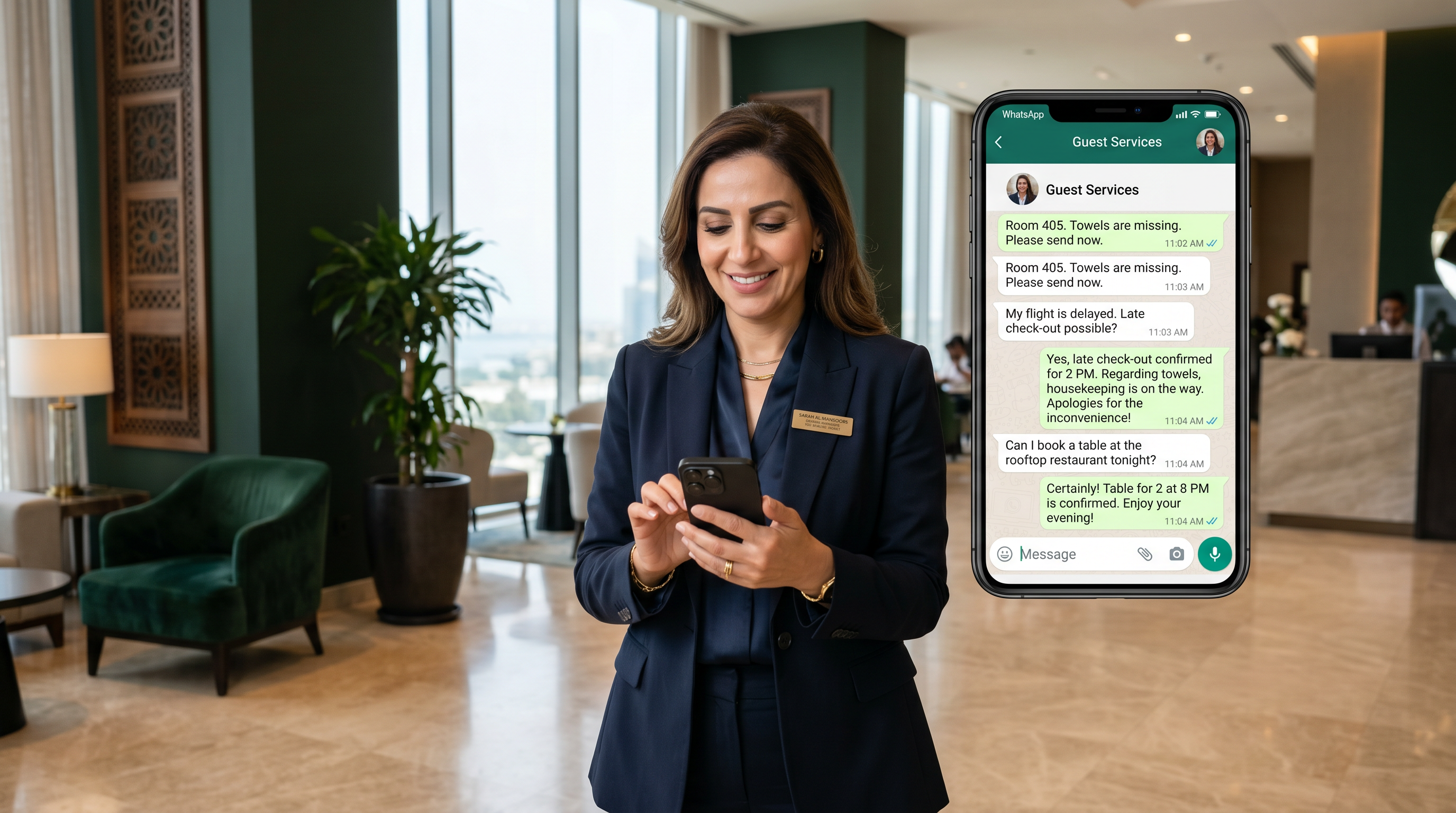 WhatsApp AI for Hotels Kuwait | Convert Guests 24/7